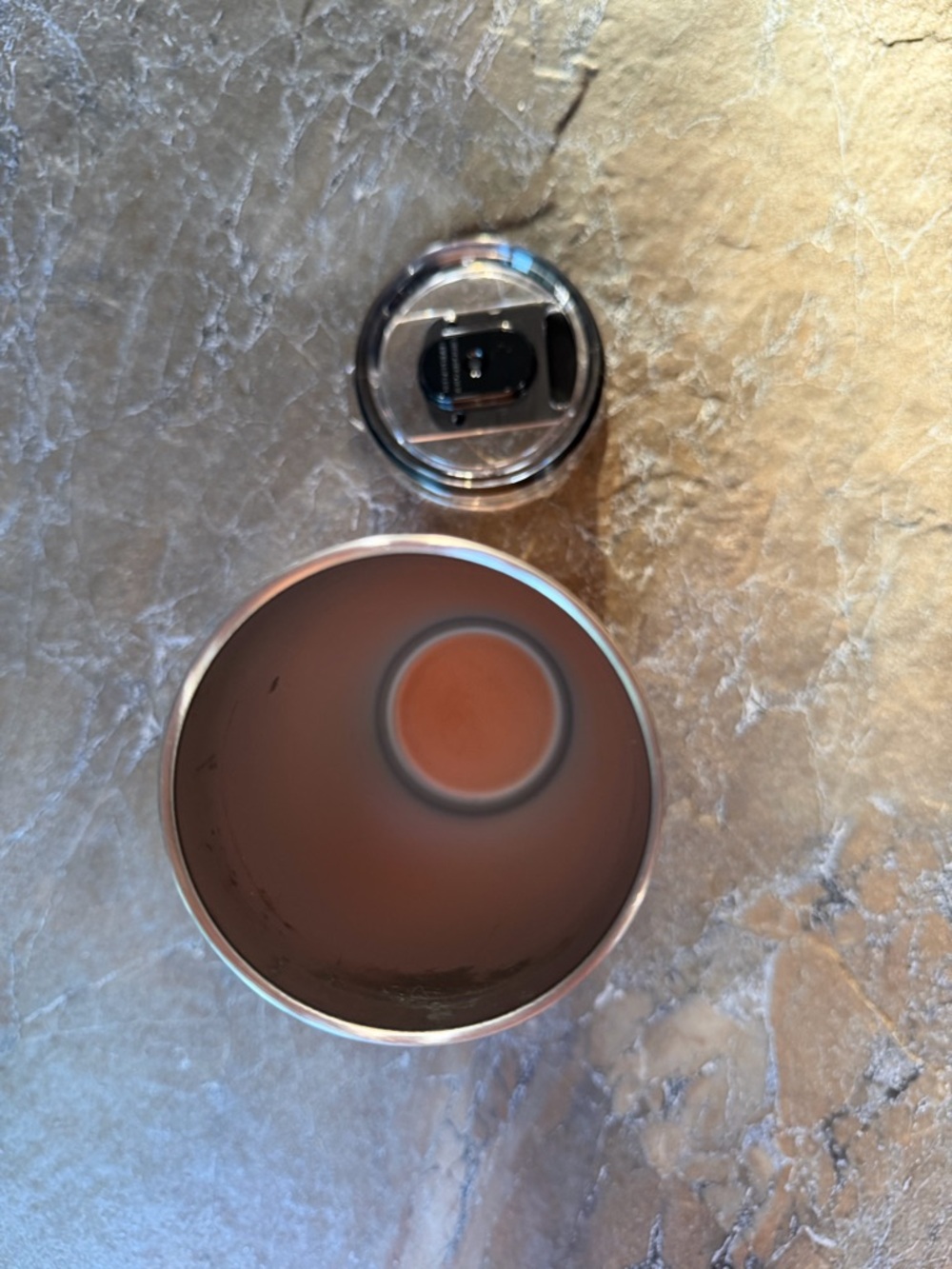 Yeti Peach Matte Tumbler with Stainless Rim. Includes Magslider lid. - Picture 5 of 5
